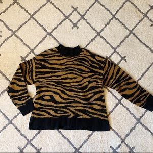 Zebra print sweater